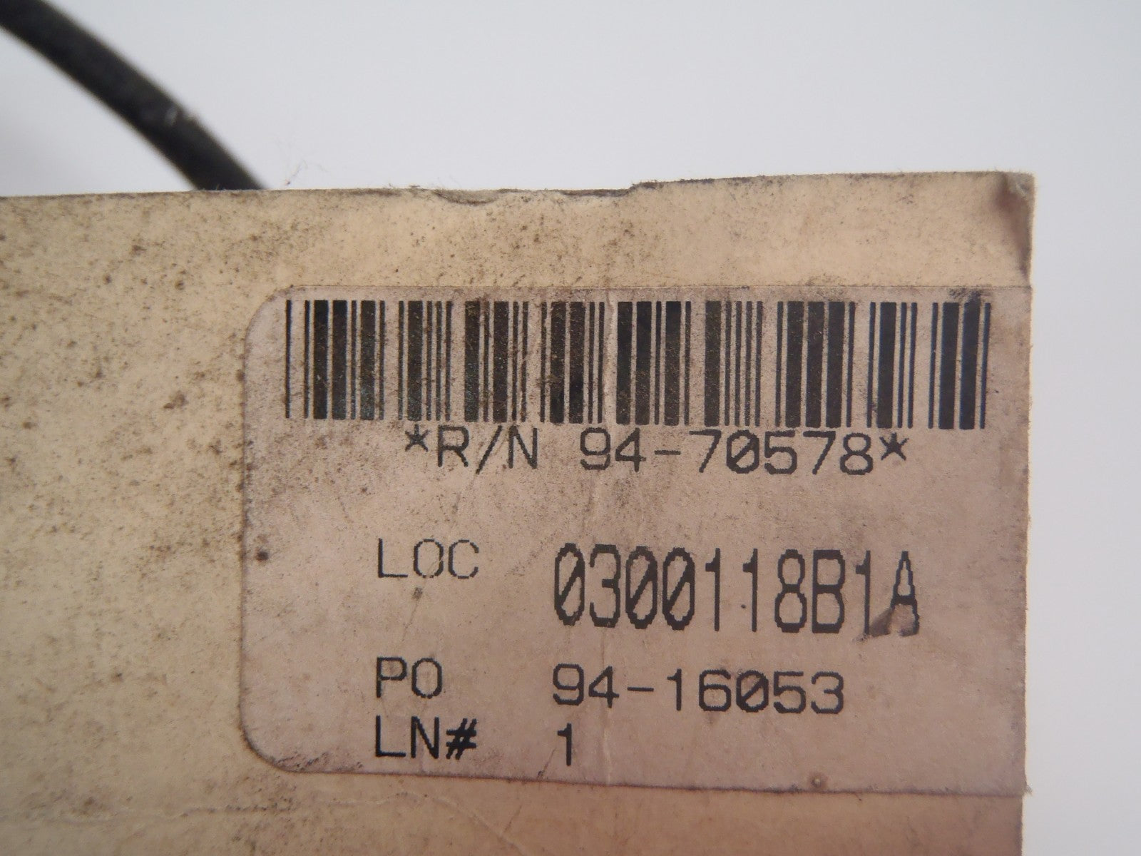 Ingold 307 5 Wire Cable 94-70578 w/ MS27291-1 Connector - Maverick Industrial Sales