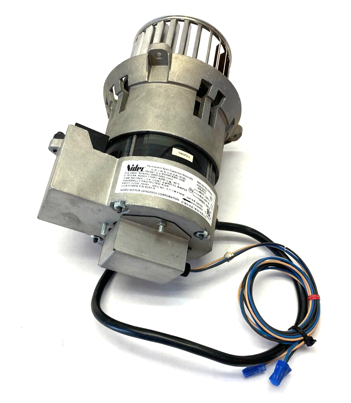 Nidec K41MYABK-1036 Permanent Split Capacitor Motor 210-240V 2850/3450 Rpm - Maverick Industrial Sales