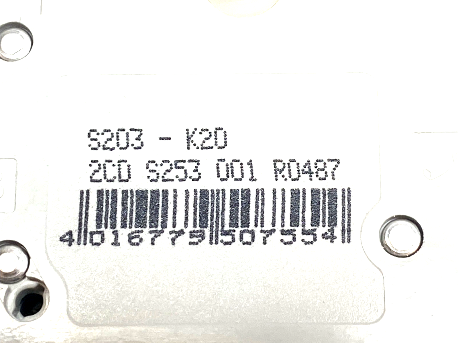 S203-K20 | ABB Miniature Circuit Breaker 3-Pole 20A K Curve 277/480Y VAC - Used - Maverick Industrial Sales