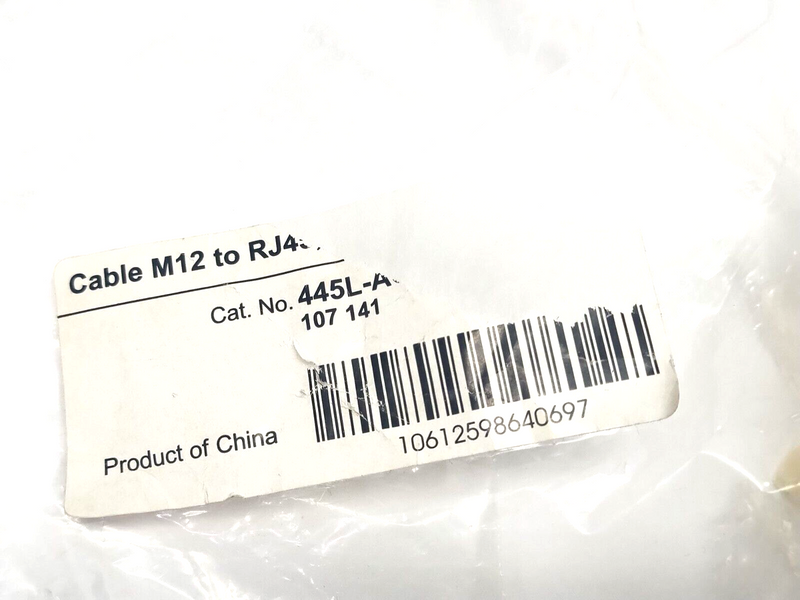 Allen Bradley 445L-AC8RJ3 Ser. A Micro 400 3m Patchcord, M12 8-Pin Male To RJ45 - Maverick Industrial Sales