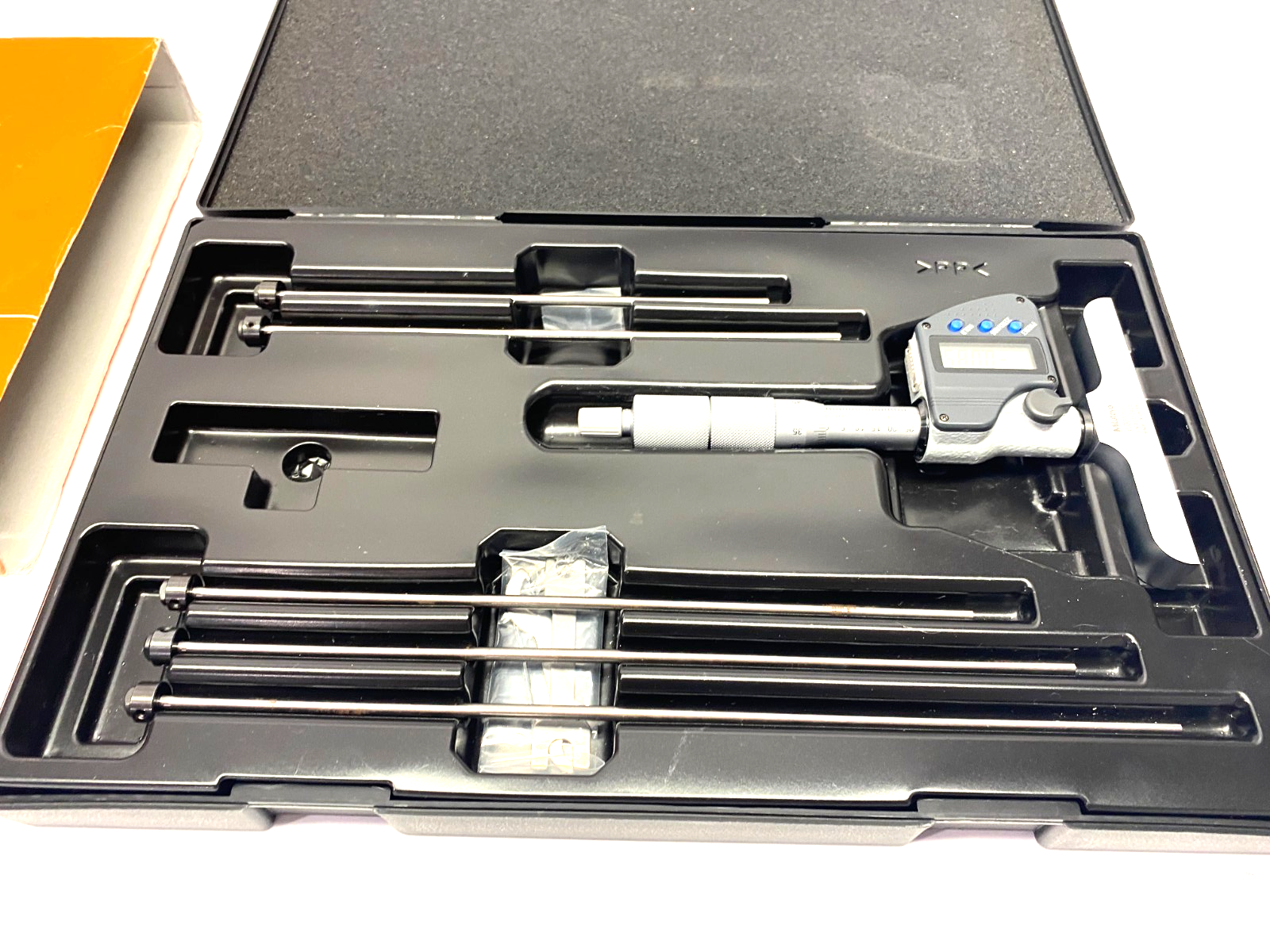 Mitutoyo 329-250-30 Digimatic Depth Micrometer w/ Interchangeable Length Rods - Maverick Industrial Sales