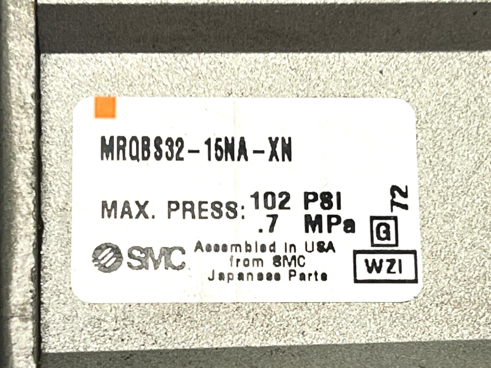 SMC MRQBS32-15NA-XN Rotary Cylinder MISSING UPPER UNIT - Maverick Industrial Sales