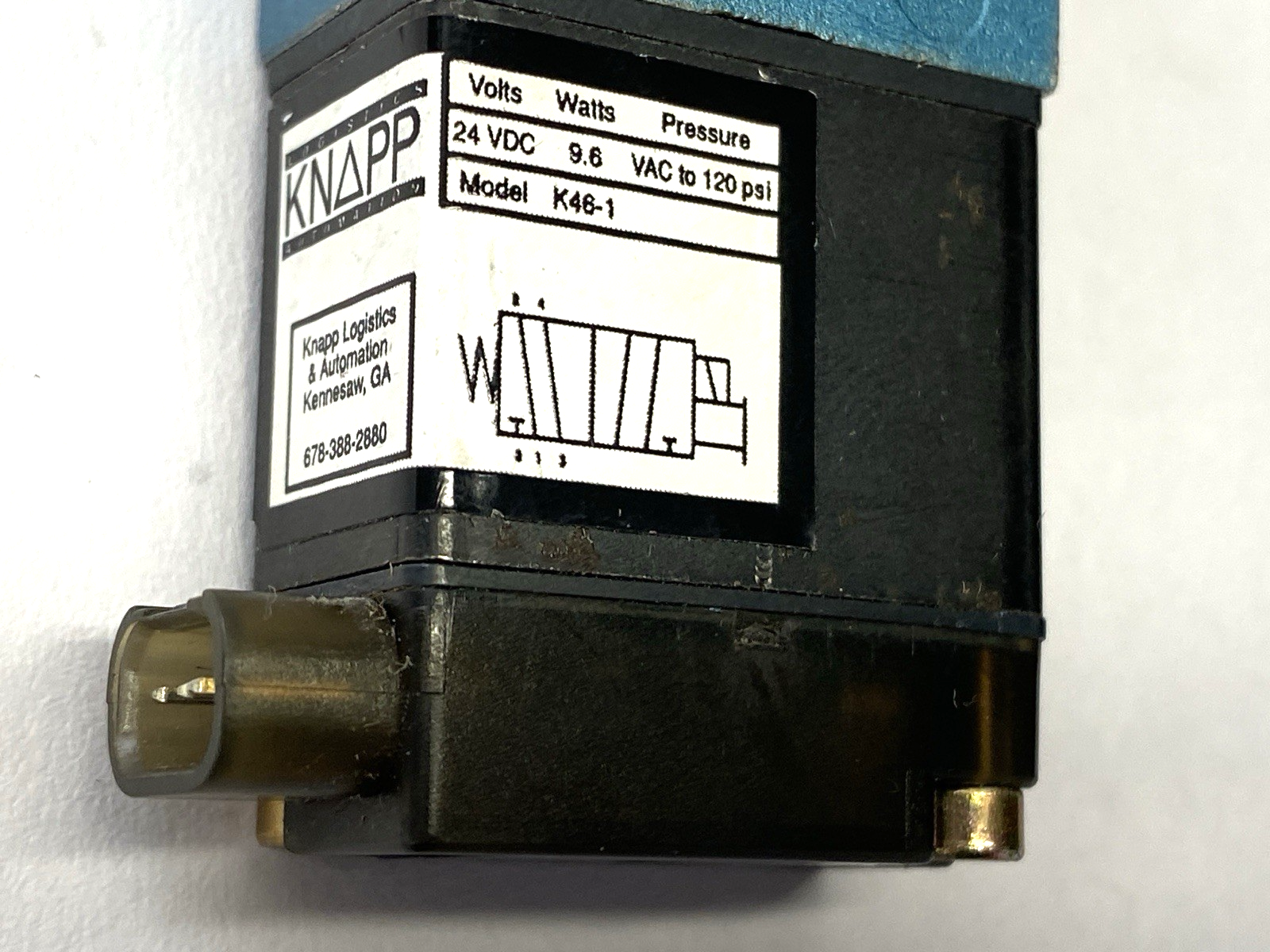 MAC Knapp K46-1 Pneumatic Solenoid Valve 24VDC 9.6W 120PSI - Maverick Industrial Sales