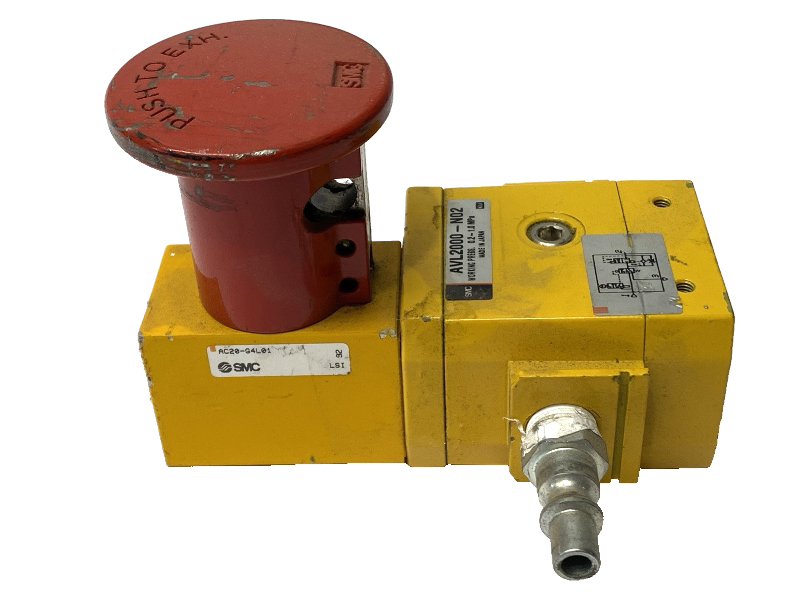 SMC AVL2000-N02 Soft Start Lock-Out Valve 1/4" Ports - Maverick Industrial Sales