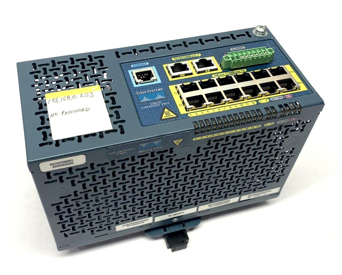 Cisco WS-C2955T-12 Catalyst 2955 Series Industrial Network Switch 12-Port - Maverick Industrial Sales