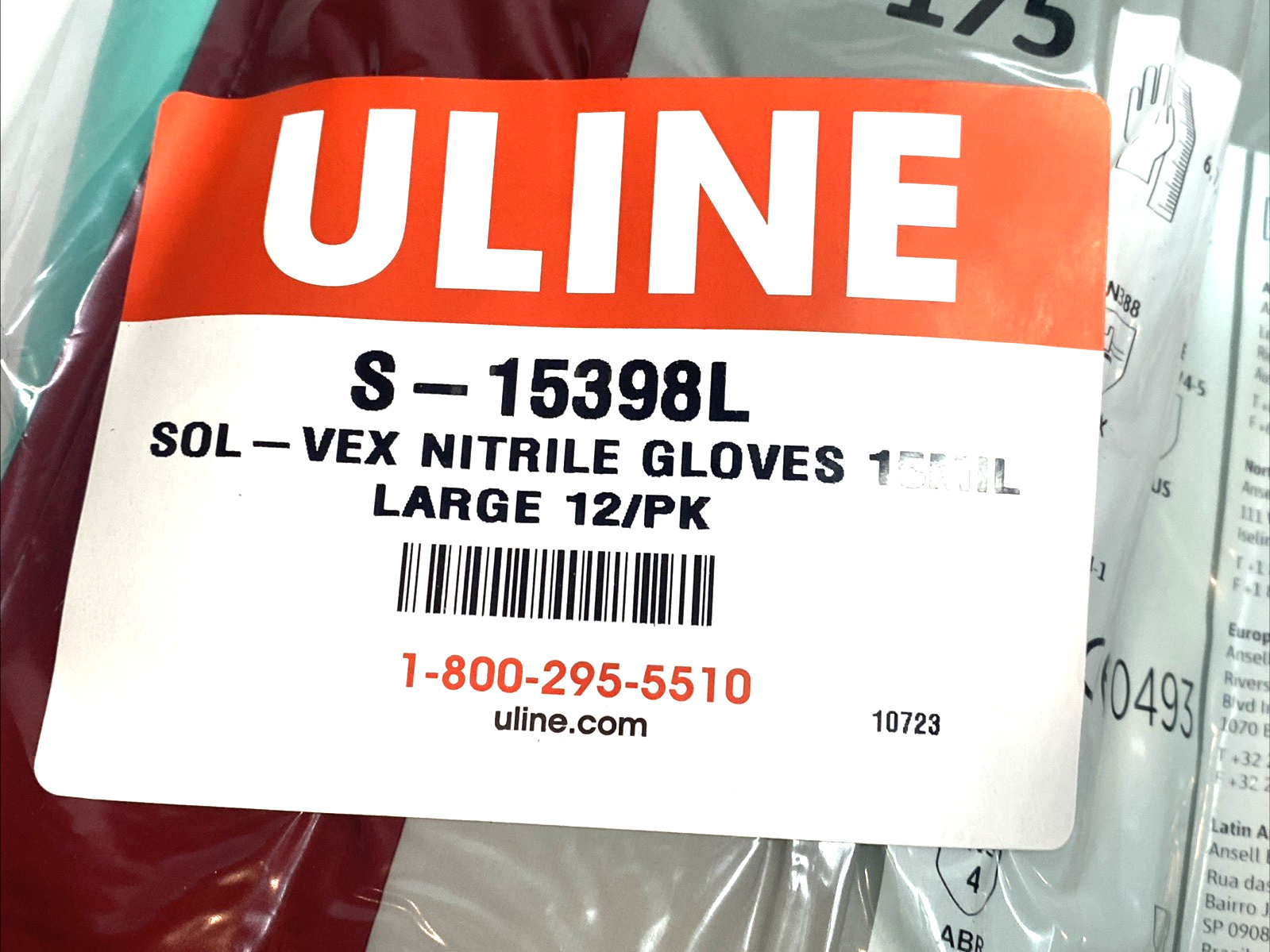 Ansell AlphaTec 37-175 Nitrile Chemical Gloves 13" Large S-15398L PKG OF 12 - Maverick Industrial Sales