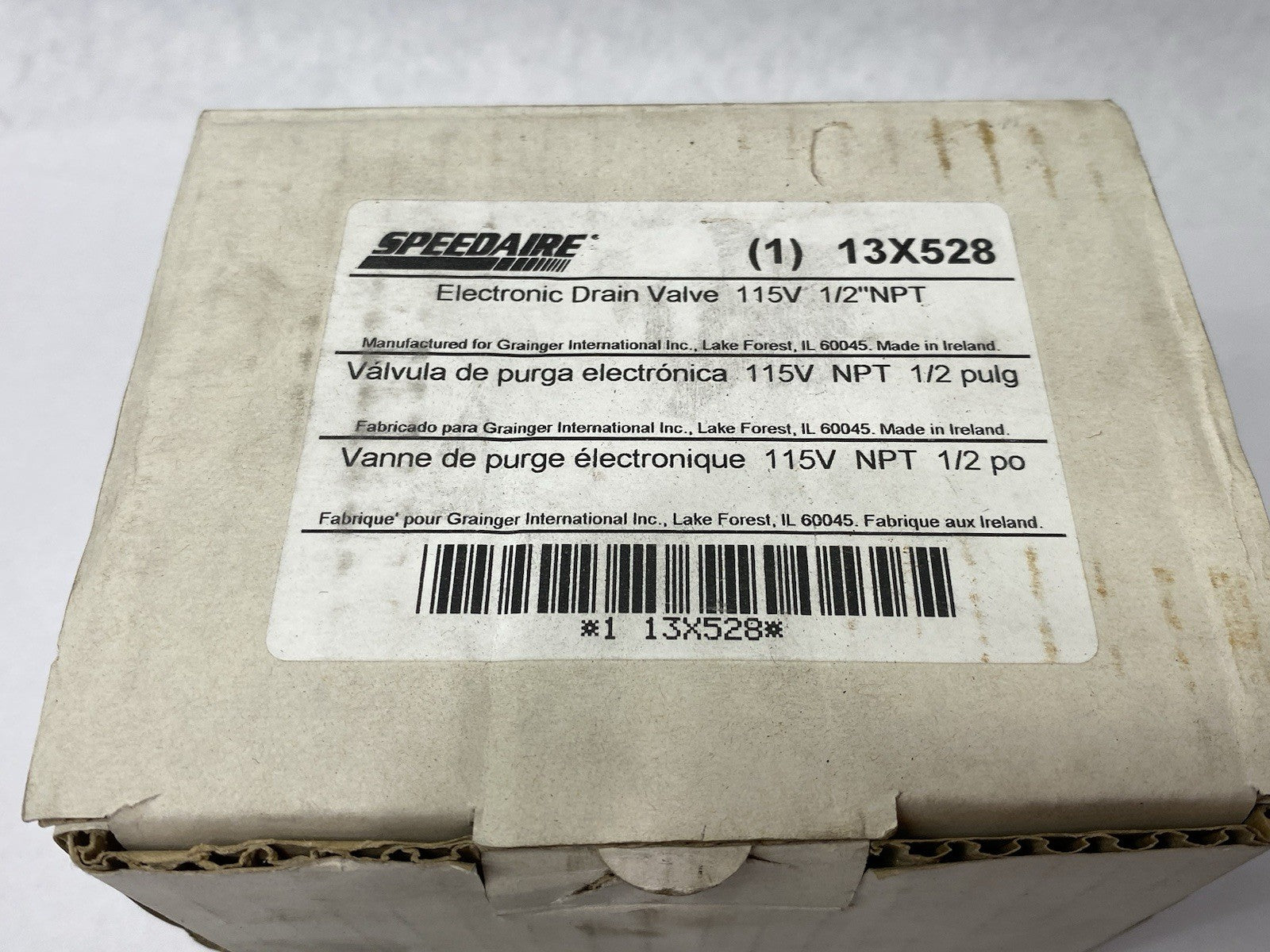 Speedaire 13X528 Timed Electric Auto Drain Valve, 1/2 In Drain Size, 4.53 Gpm - Maverick Industrial Sales