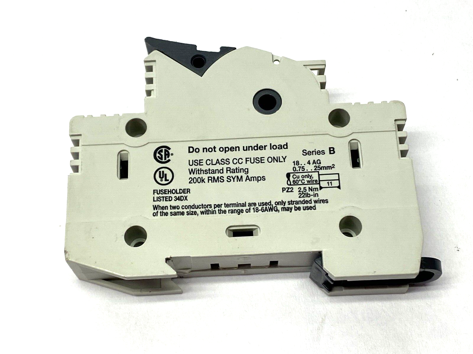 Allen Bradley 1492-FB1C30-L Ser. B Fuse Holder 1-Pole 30A w/ Amp-Trap ATQR10 - Maverick Industrial Sales
