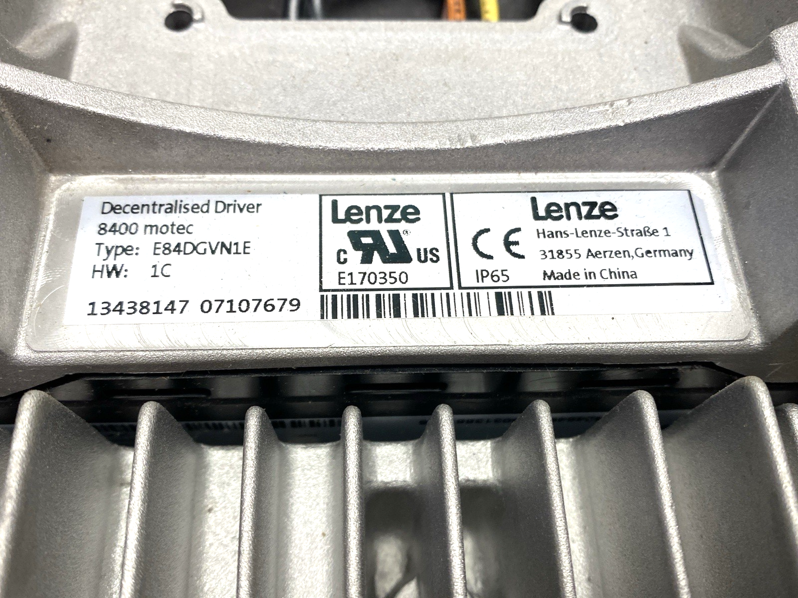 Lenze E84DGDVB55142PS Decentralized Drive w/ E84DGVN1E 8400 motec - Maverick Industrial Sales