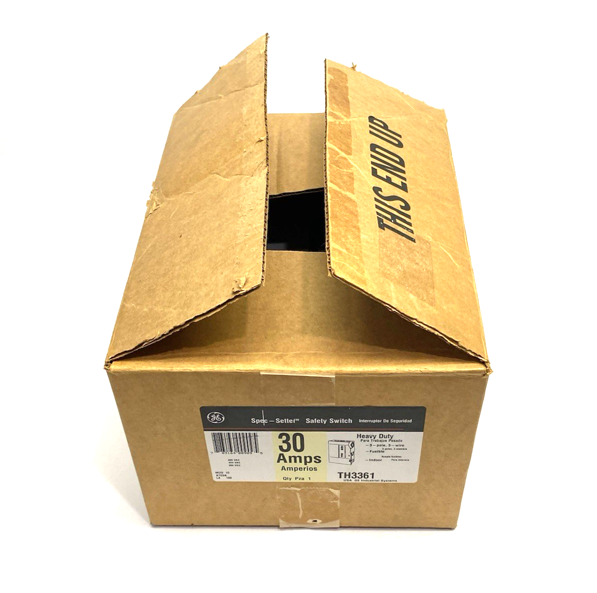 TH3361 | General Electric Heavy Duty Safety Switch, Fusible, 30A 3P HD N1 - New – Open box - Maverick Industrial Sales