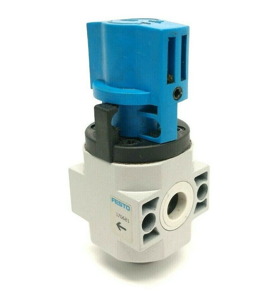 Festo HE-D-MINI Manual On-Off Valve 3 Port G 1/8" 0-1.6MPa 170681 - Maverick Industrial Sales