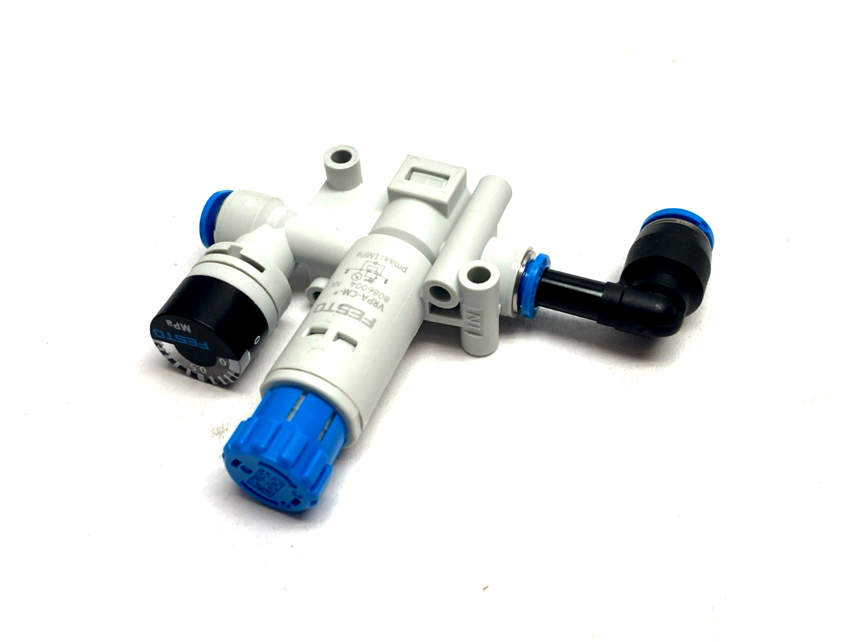 Festo VRPA-CM-Q6-E Pressure Regulator 6mm Tube O.D. 8086004 - Maverick Industrial Sales