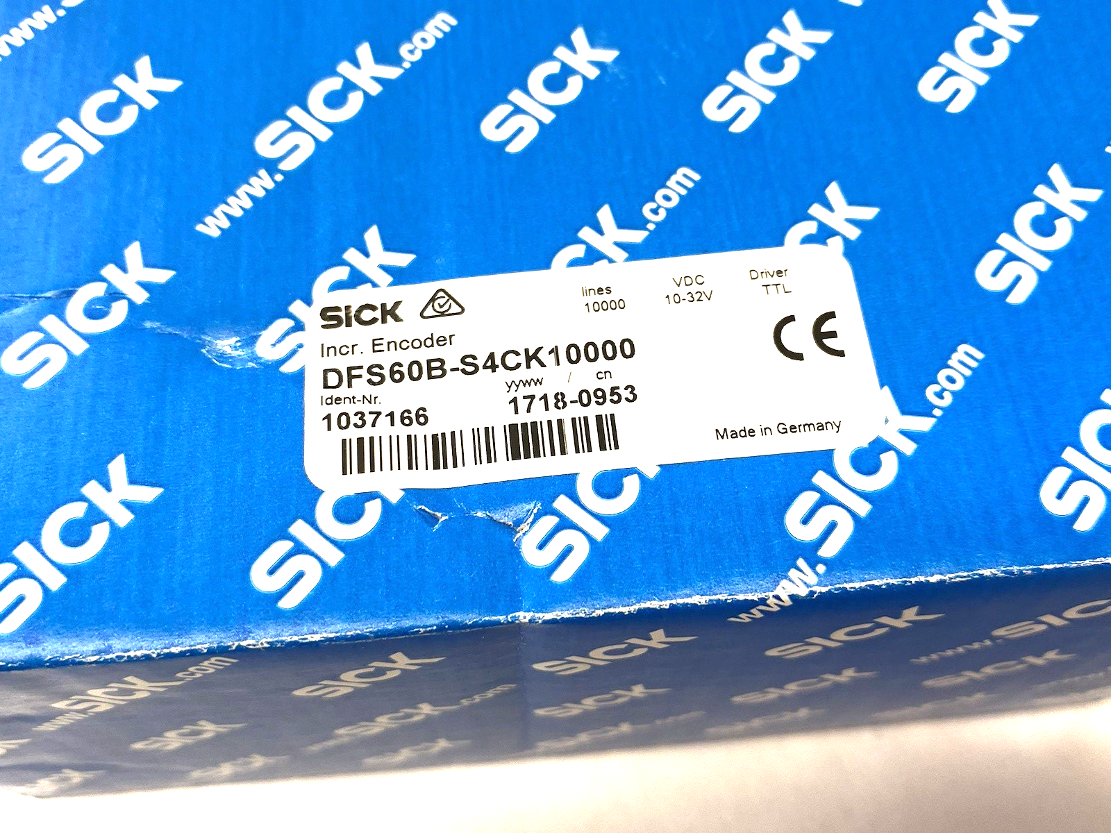 Sick 1037166 Incremental Encoder, 6-Signal Channels, DFS60B-S4CK10000 - Maverick Industrial Sales
