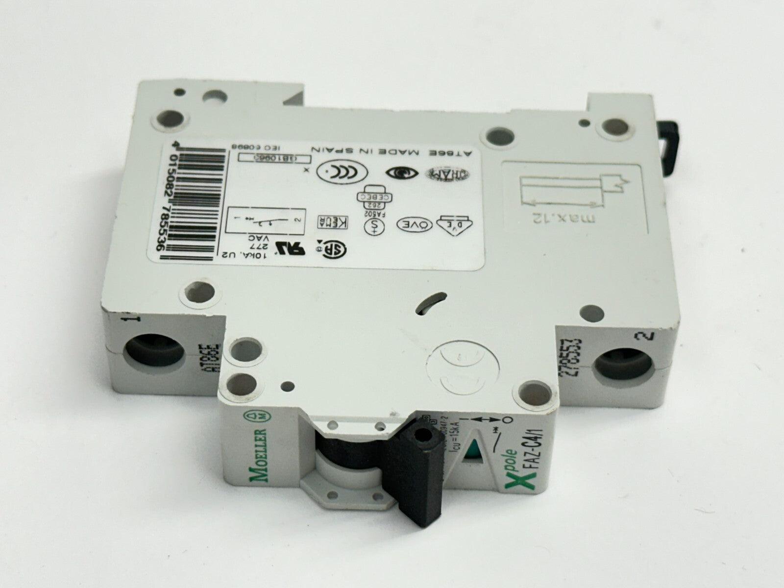 Moeller FAZ-C4/1 Miniature Circuit Breaker 1-Pole 4A - Maverick Industrial Sales