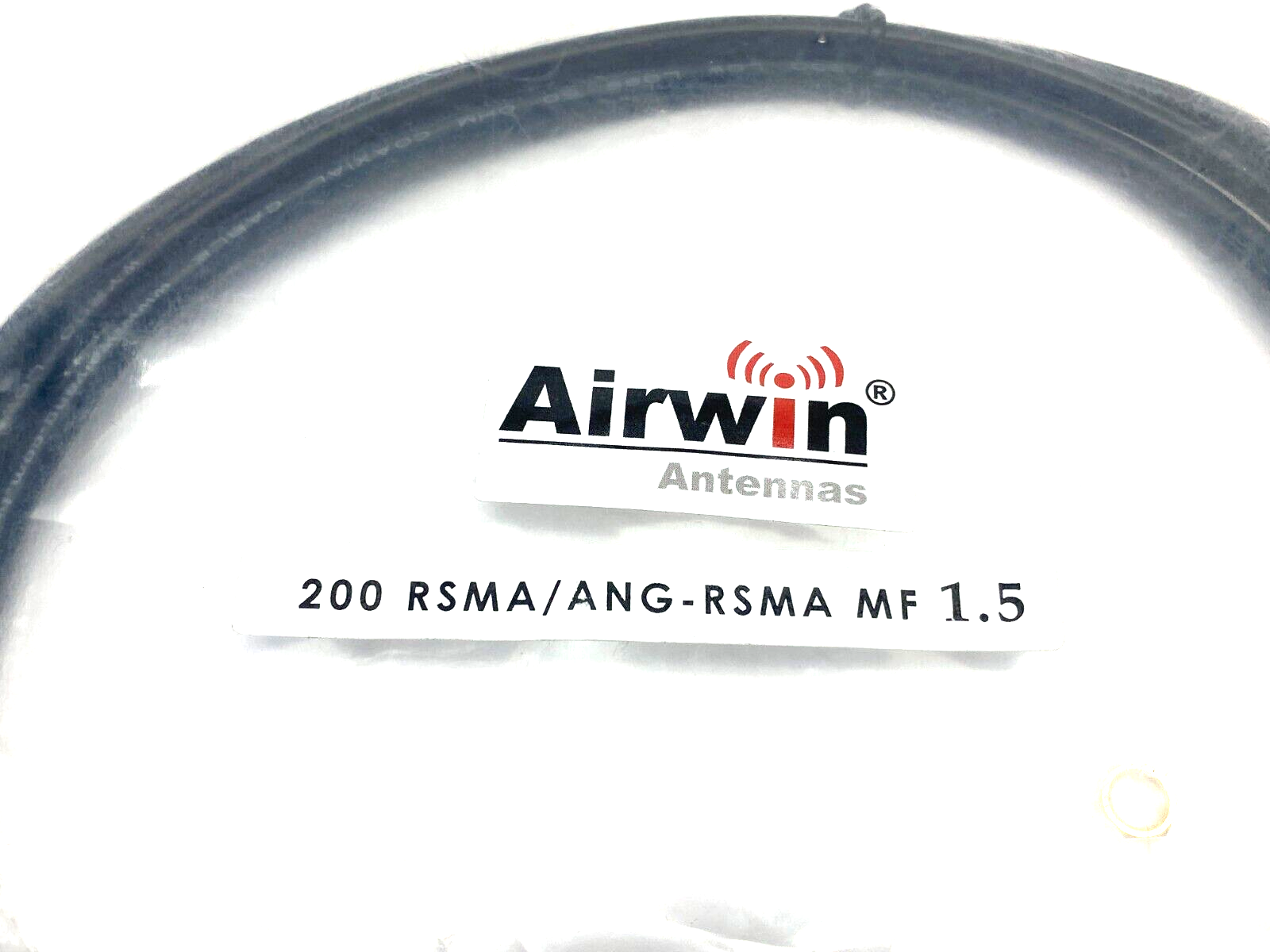 Airwin Antennas 200 RSMA/ANG-RSMA MF 1.5 Angled Coaxial Connection Cordset - Maverick Industrial Sales