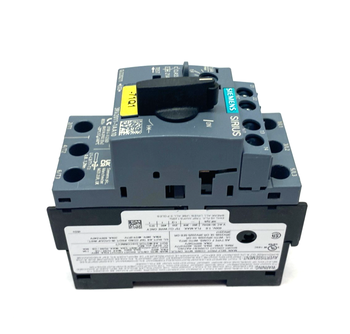 Siemens 3RV2011-1AA10 SIRIUS Motor Protection Circuit Breaker - Maverick Industrial Sales