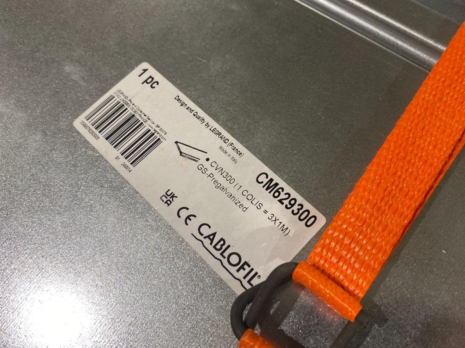 629300 | Legrand Cablofil CM Wire Mesh Tray Cover CVN300 GS-Pre Gal. LOT OF 60 - New – Open box - Maverick Industrial Sales