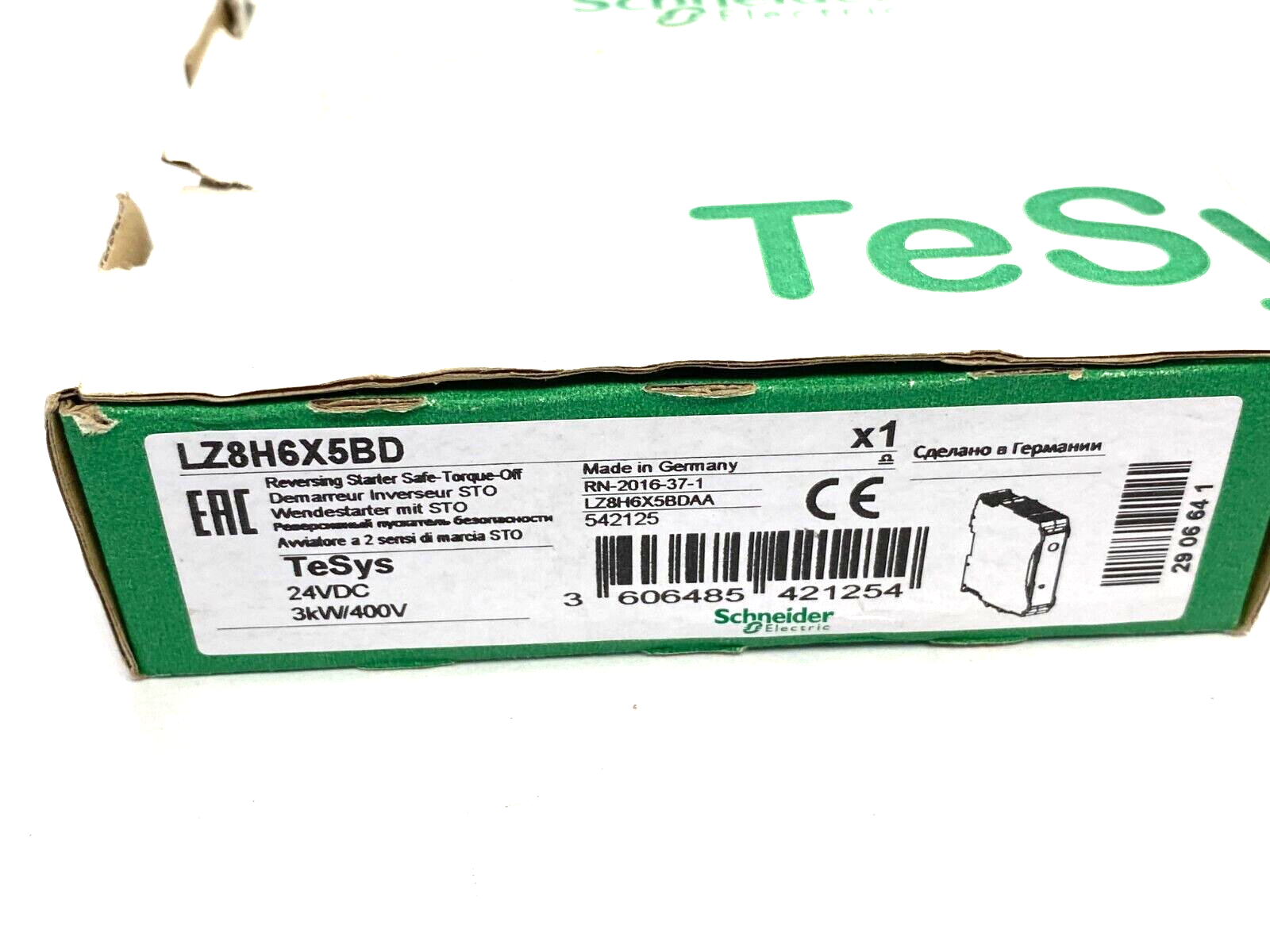 Schneider Electric LZ8H6X5BD TeSys Reversing Starter Safe-Torque-Off 24VDC - Maverick Industrial Sales