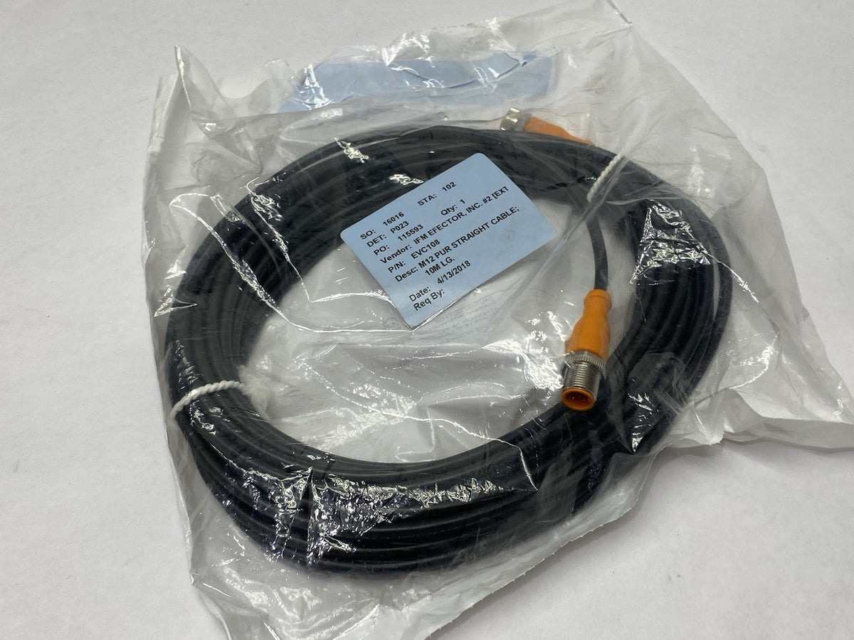 Ifm EVC108 ecomat400 Connection Cable A-Coded M12 VDOGH040MSS0010H04STGH040MSS - Maverick Industrial Sales