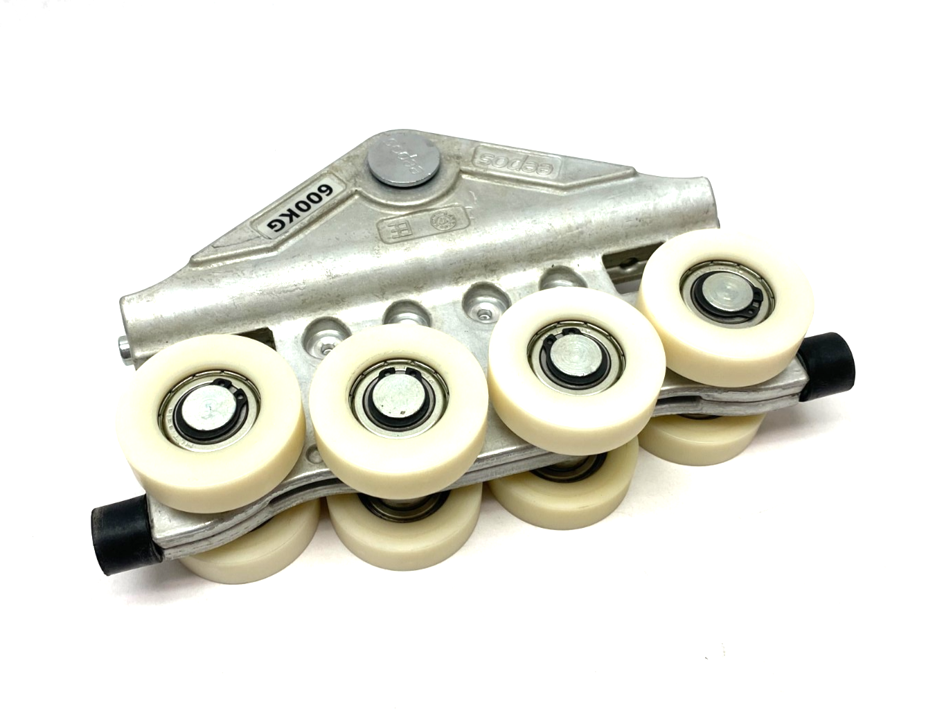 eepos 0021024 Aluminum Gab Trolley Hinge Roller AL 600/600 600kg Capacity - New – Open box - Maverick Industrial Sales