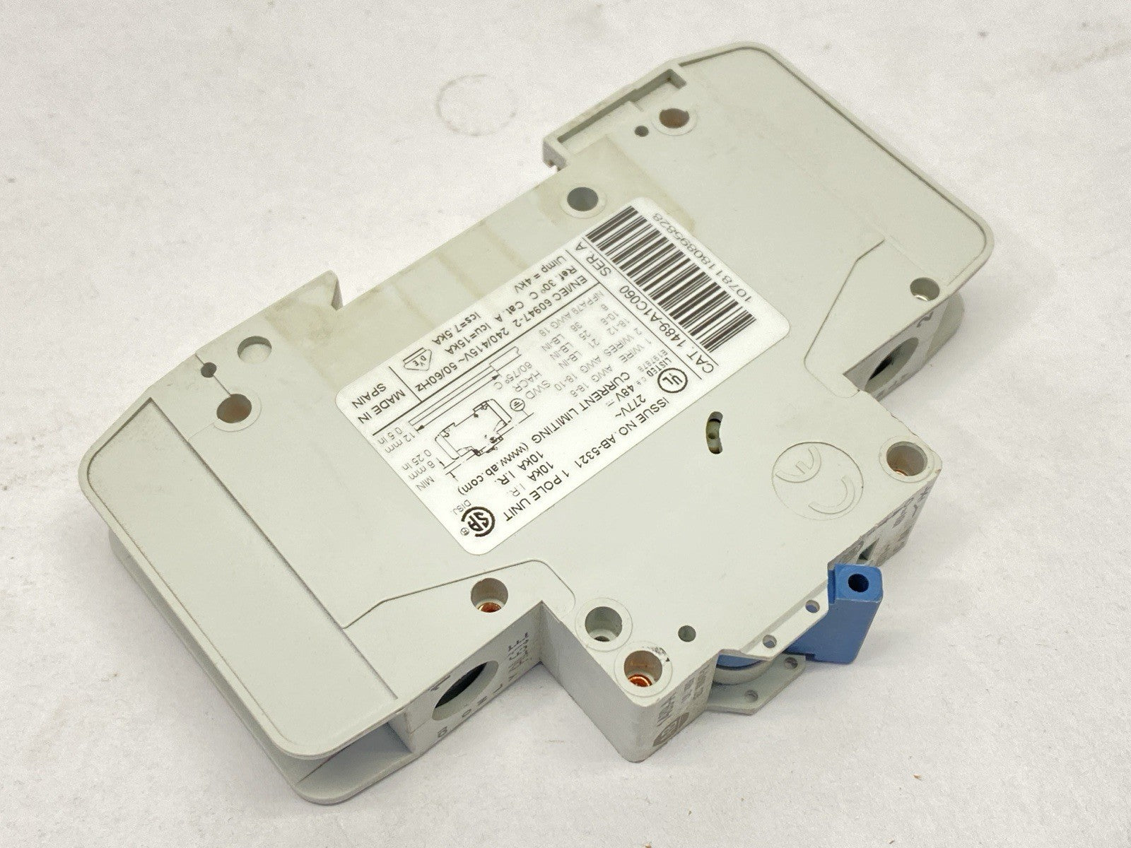 1489-A1C060 | Allen Bradley Ser A Circuit Breaker 1-Pole 6A 277V LOT OF 3 - Used - Maverick Industrial Sales