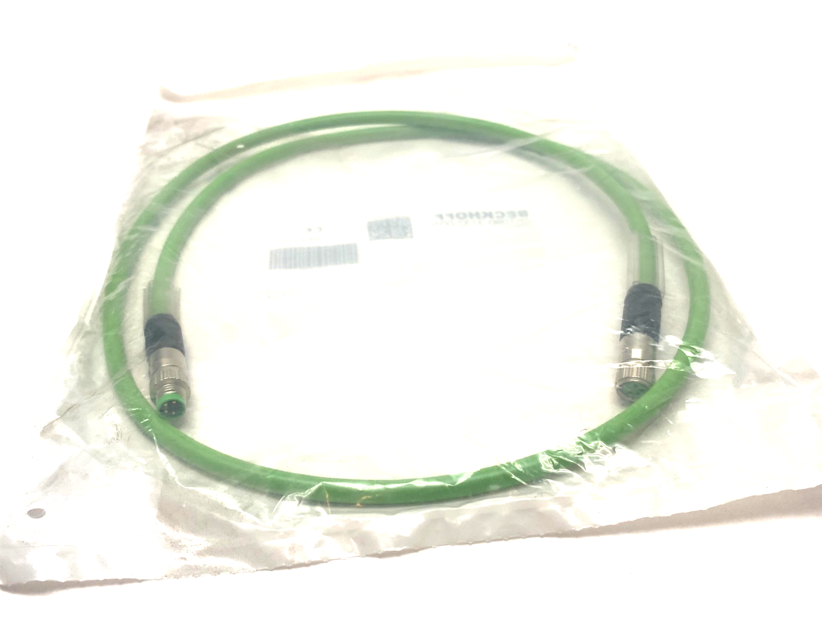 Beckhoff ZK1090-3132-0010 Double Ended EtherCAT Power Cable M8 4-Pin 1m 096672 - Maverick Industrial Sales