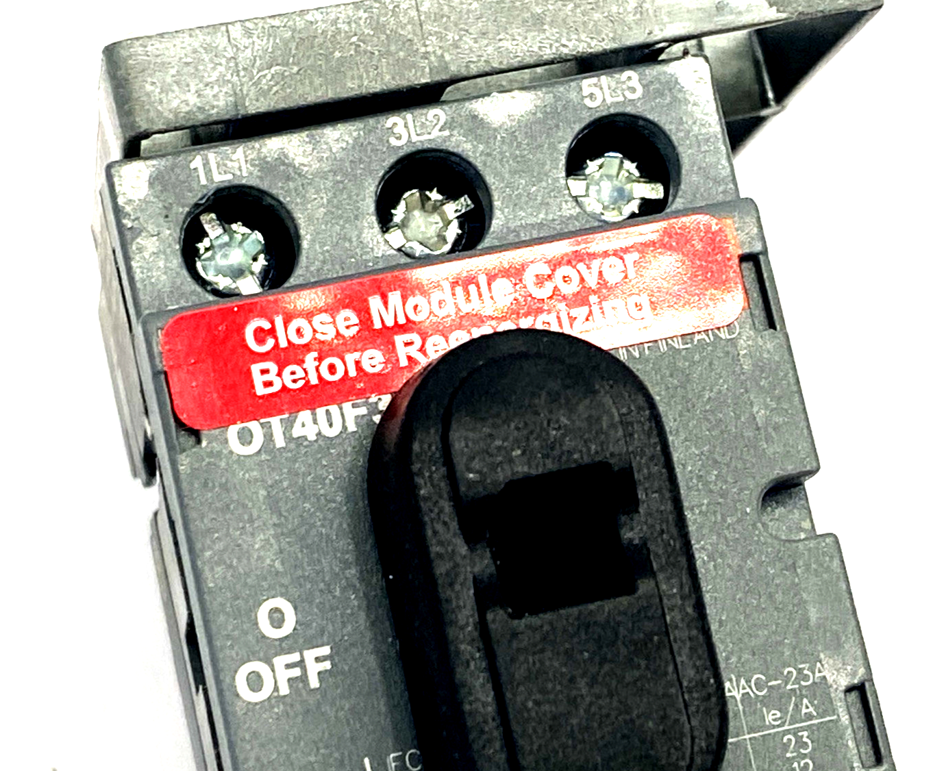 ABB OT40F3 Disconnector Switch 3P 40A 600VAC - Maverick Industrial Sales