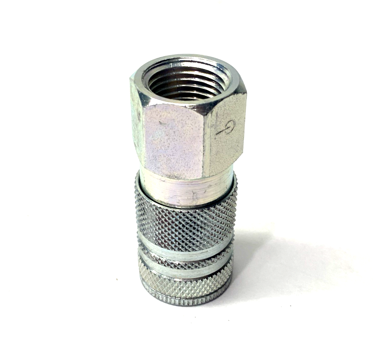 Coilhose 83154351 Pneumatic Hose Coupler Plated 1/2" Female NPT x 3/8" Body Dia. - Maverick Industrial Sales