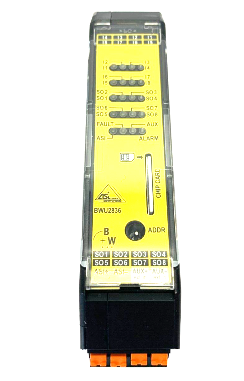 Bihl+Wiedemann BWU2836 ASi Safety Output Module IP20 8SO/8I 18947 - Maverick Industrial Sales