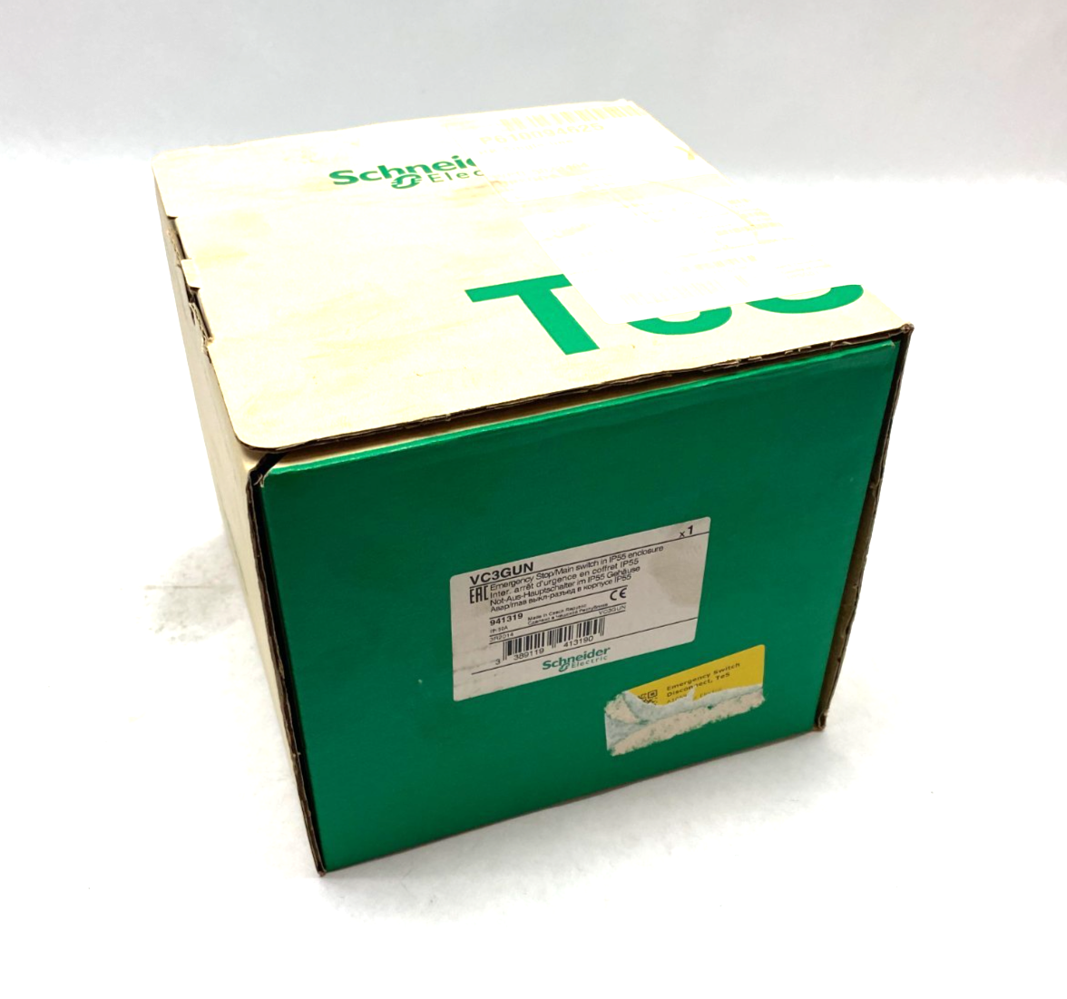 Schneider Electric VC3GUN Enclosed Emergency Switch IP55 480/600V 941319 - Maverick Industrial Sales