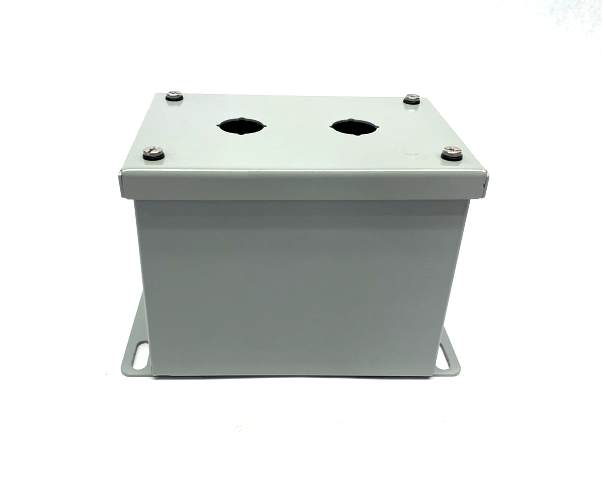 Hoffman SCE-2PBXI 22mm 2-Button Pushbutton Enclosure 6.00" x 4.00" x 4.75" - Maverick Industrial Sales