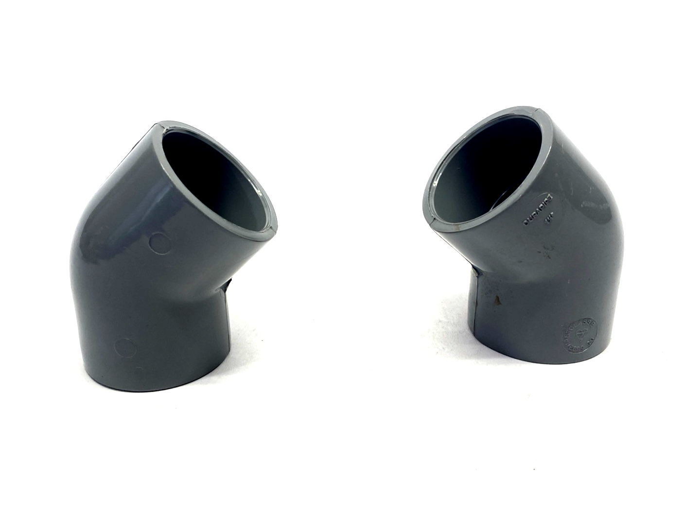 Durapipe 817-015 SCH 80 PVC 45 Deg. Elbow Fitting 1-1/2" Female Socket LOT OF 2 - Maverick Industrial Sales