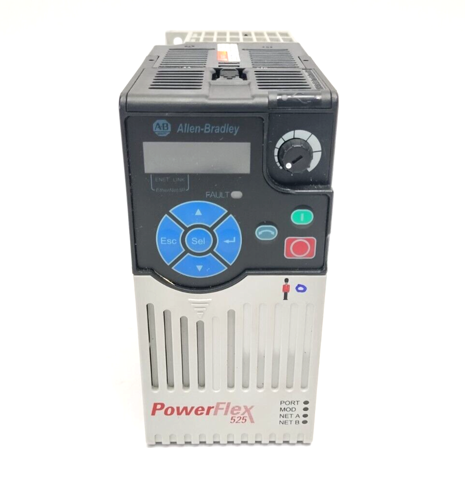 25B-B011N104 | Allen Bradley Ser. A PowerFlex 525 AC Drive 3HP 2.2kW 3PH 240VAC - For parts or not working - Maverick Industrial Sales