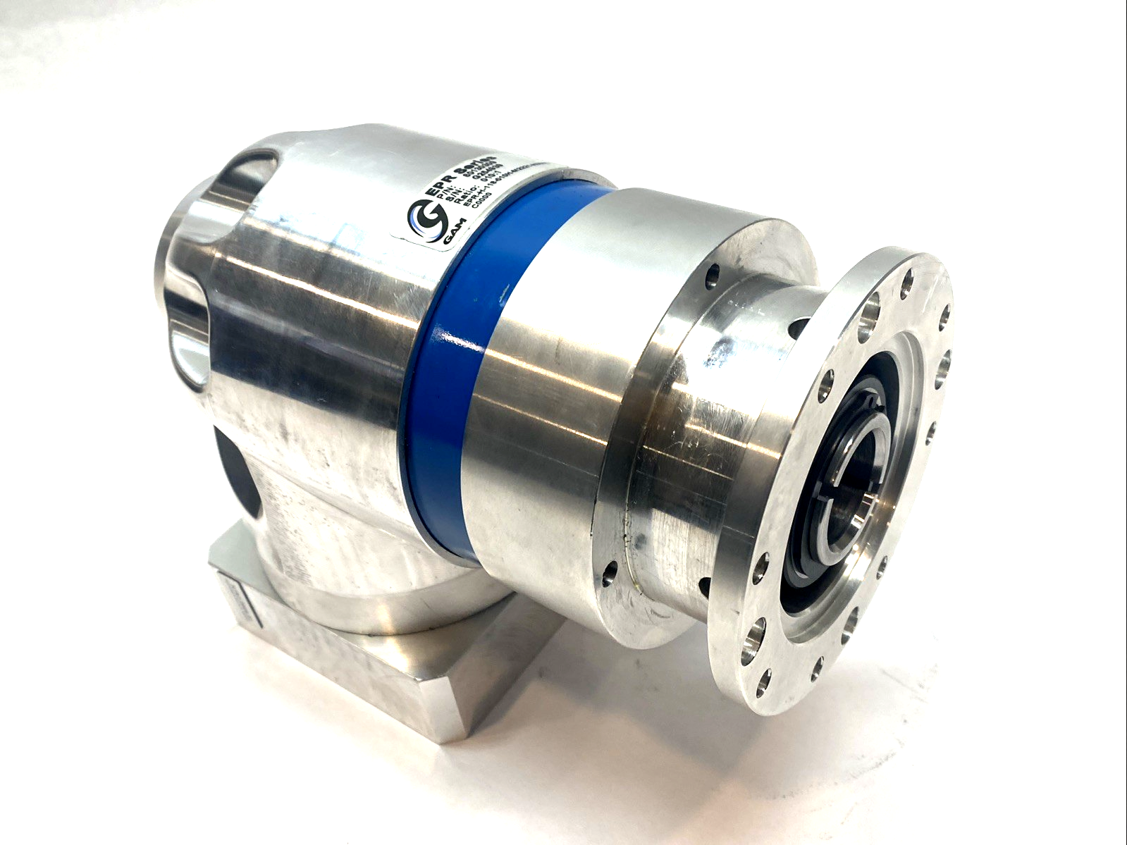 80130309 | GAM Right Angle Gearbox 10:1 Hollow Shaft 118mm EPR-H-118-010H - Used - Maverick Industrial Sales