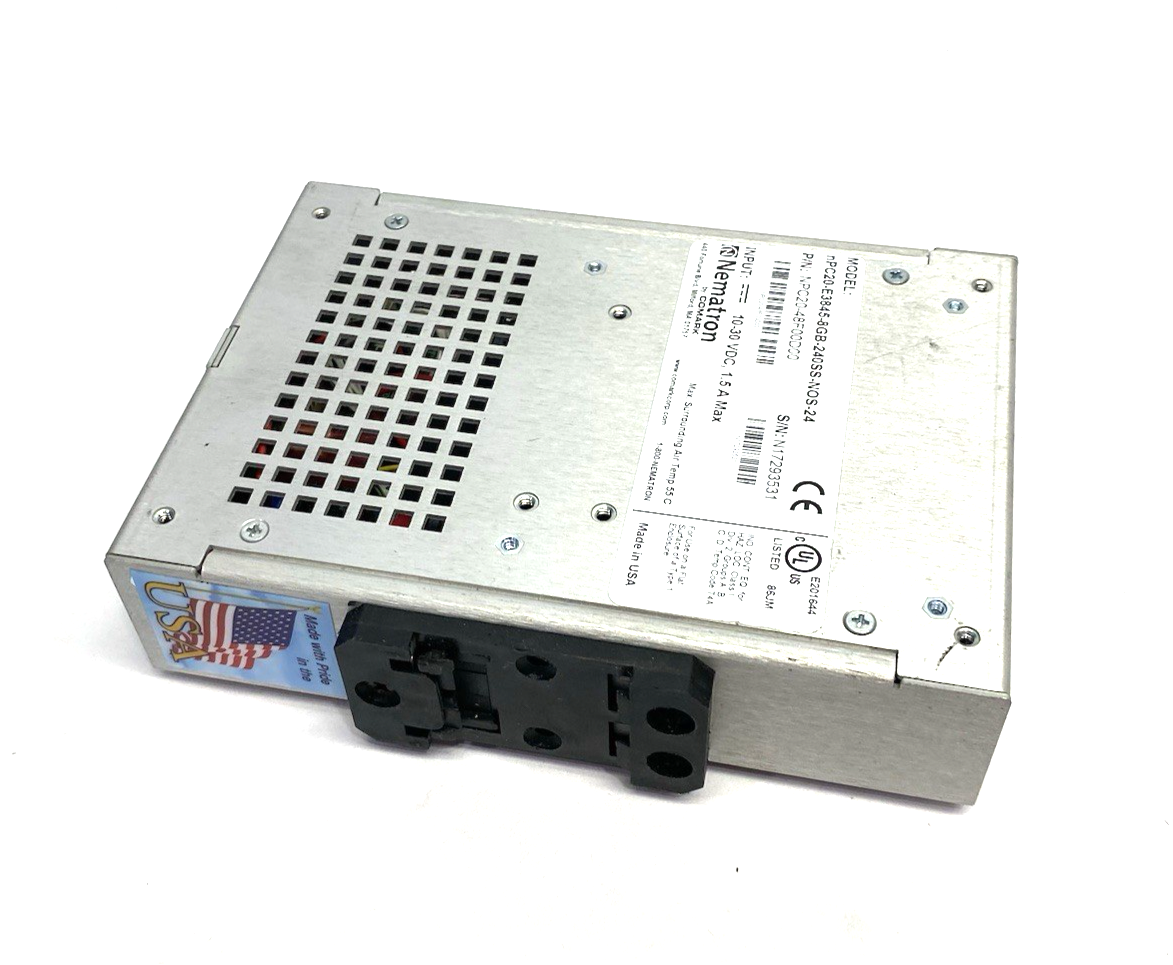 nPC20-E3845-8GB-240SS-NOS-24 | Nematron Fanless Node PC, Intel QC, NPC20-48F00D00 - Used - Maverick Industrial Sales