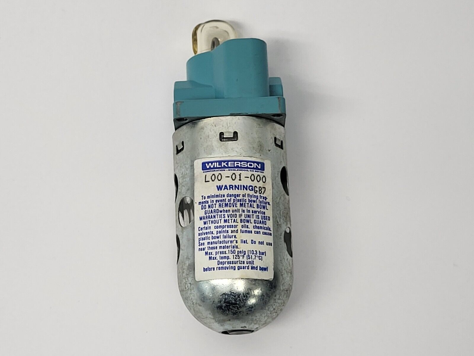Wilkerson L00-01-000 Pneumatic Lubricator 1/8" NPT w/ Bowl Guard - Maverick Industrial Sales
