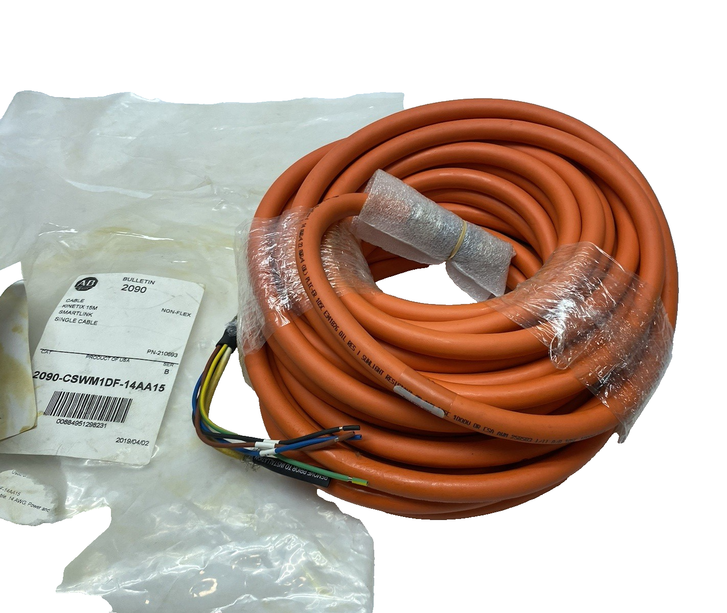 2090-CSWM1DF-14AA15 | Allen Bradley Ser. B Kinetix Smartlink Single Cable Non-Flex - New Other - Maverick Industrial Sales