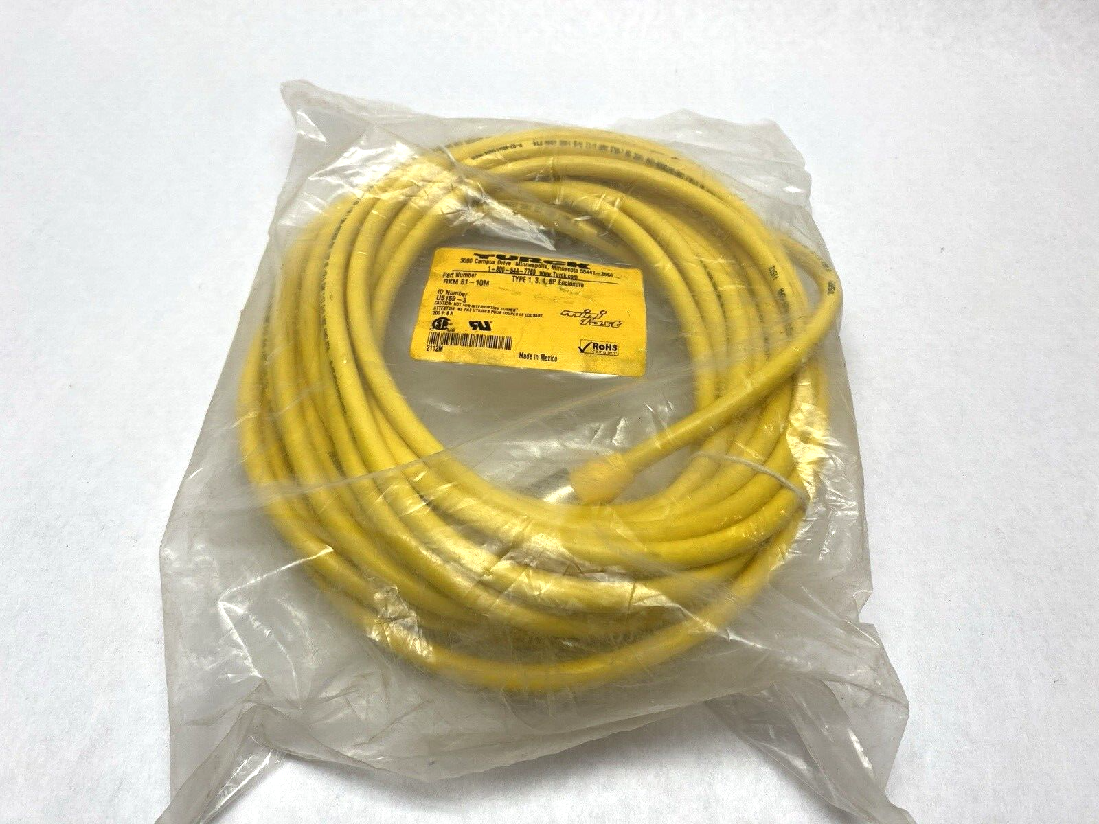Turck RKM 61-10M MiniFast Cable U5159-3 - Maverick Industrial Sales