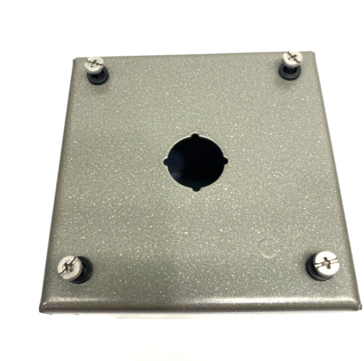 Saginaw Control & Engineering SCE-1PBXI Pushbutton Enclosure 4" x 4" DARK GRAY - Maverick Industrial Sales