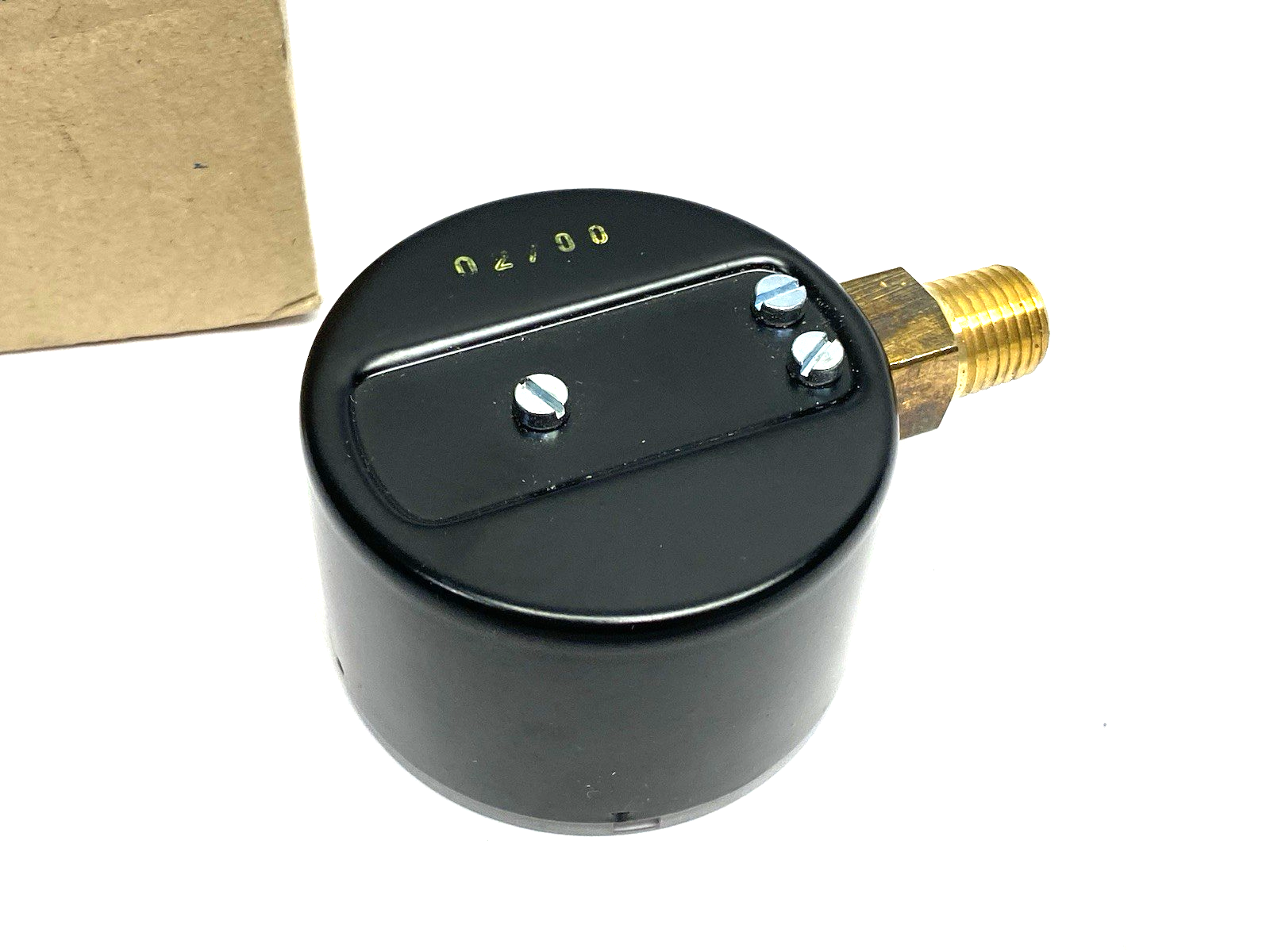 25-200-30 | NoShok Pressure Gauge, Male 1/4" NPT Bottom Conn. Black Steel Case - New – Open box - Maverick Industrial Sales