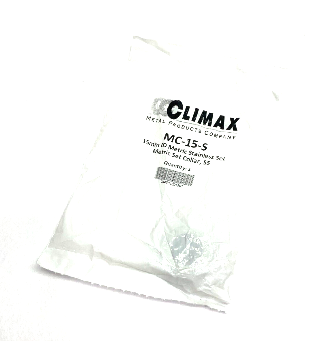Climax MC-15-S Stainless Steel Metric Set Collar 15mm ID - Maverick Industrial Sales