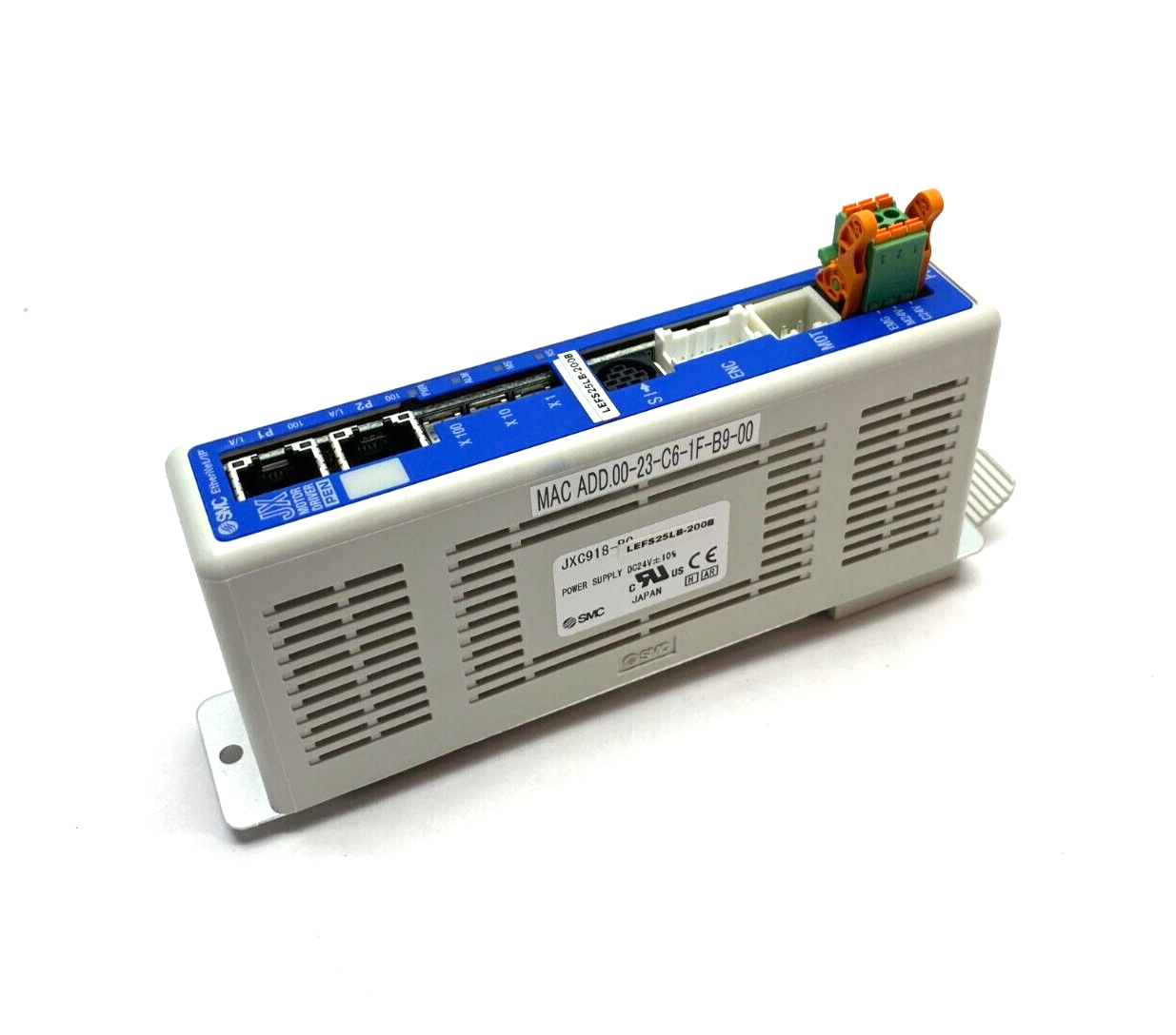 SMC JXC918-BCLEFS25LB-200B EtherNet/IP Electric Actuator Power Controller 24VDC - Maverick Industrial Sales