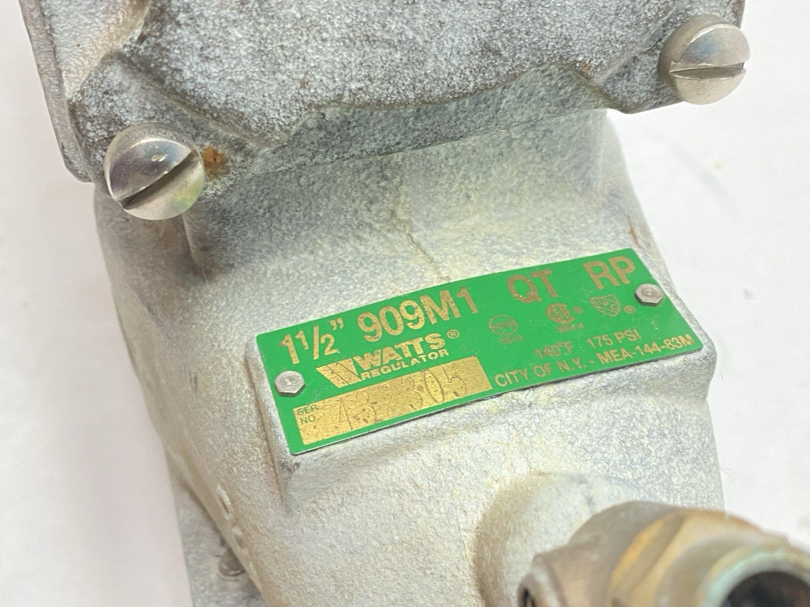 1-1/2 909M1-QT | Watts 1-1/2" 909M1-QT-RP Bronze Reduced Pressure Zone Backflow Preventer Valve - Used - Maverick Industrial Sales