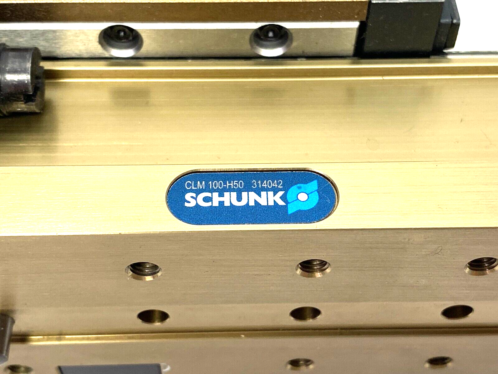 Schunk CLM 100-H50 Compact Linear Slide Piston Rod Cylinder Backlash-free 314042 - Maverick Industrial Sales