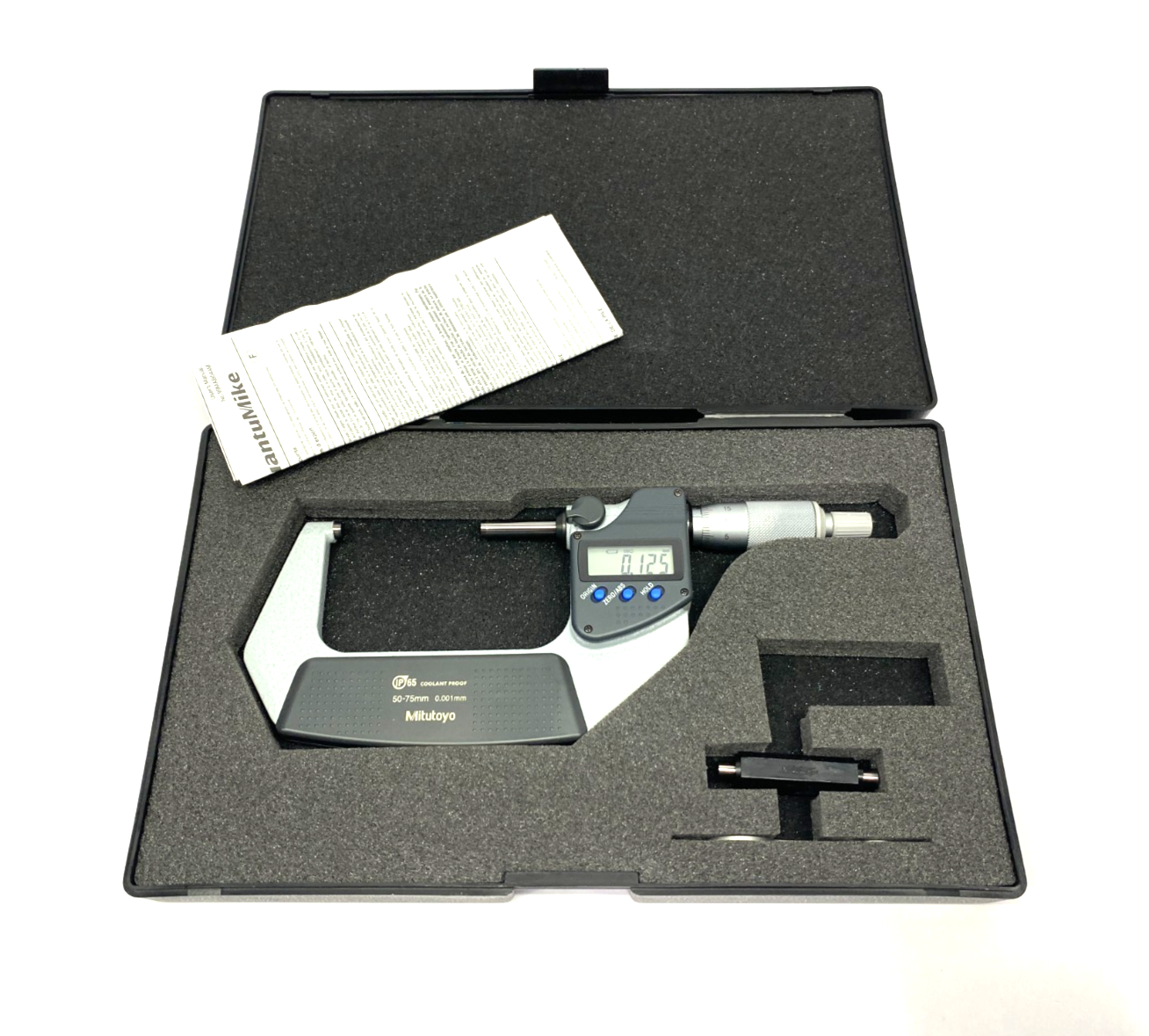 Mitutoyo 293-242-30 QuantuMike Digimatic Micrometer Coolant-Proof MDC-75PX - Maverick Industrial Sales