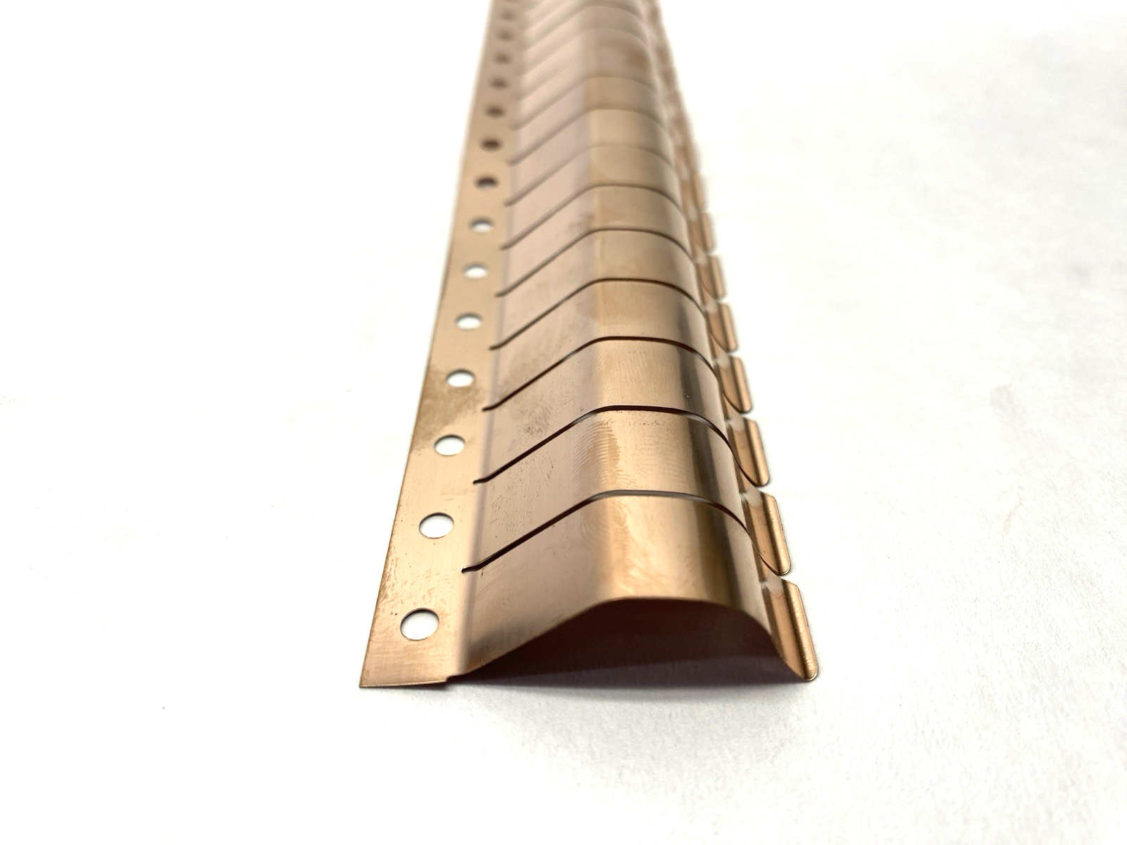 Thin Copper Fingestrip Contactor 40-Contact Fingers-7/16" 20" Overall Length - Maverick Industrial Sales