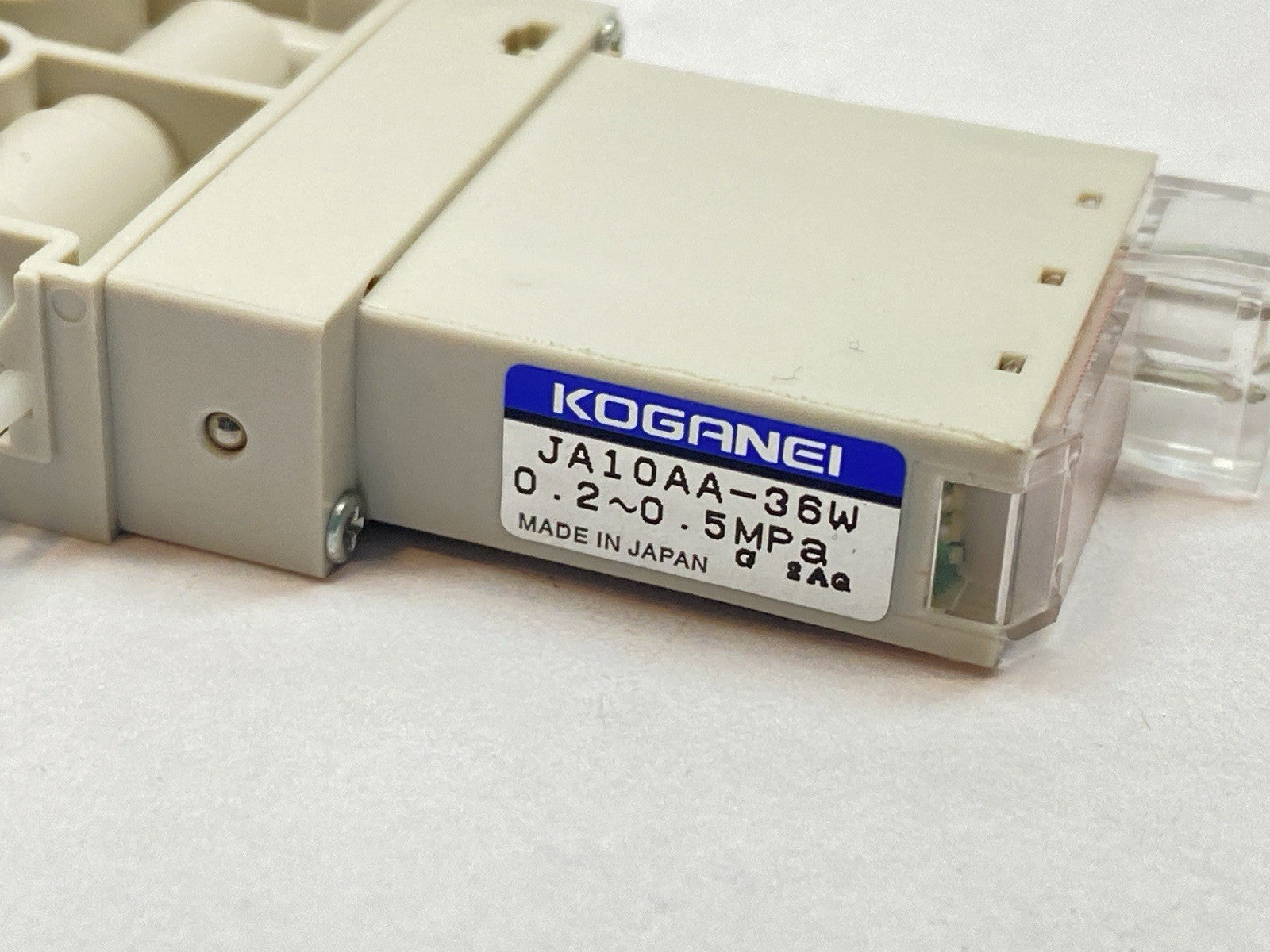 AME05-E2-44W | Koganei Vacuum Ejector w/ JA10AA-36W - Used - Maverick Industrial Sales