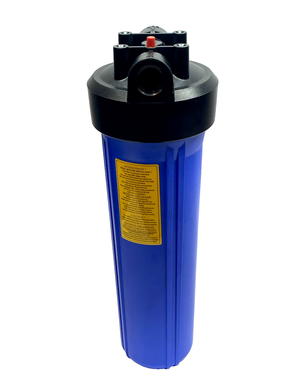 20" x 4.5" Big Blue Whole House Water Filter Housing Cartridge System - Maverick Industrial Sales