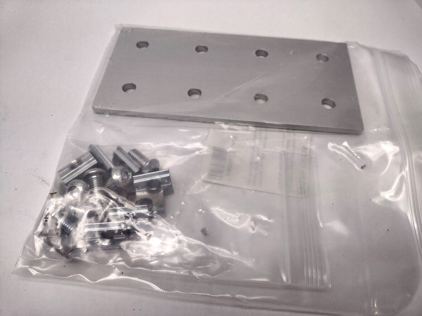 FATH 093VD90180 Connection Plate 86x176mm 8 Hole Aluminum 45 Series 136735 - Maverick Industrial Sales