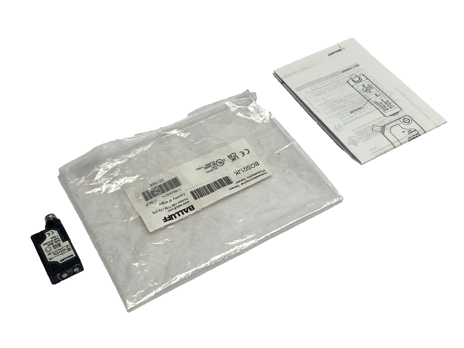 Balluff BOS 5K-PU-LH12-S75 Photoelectric Sensor 10-30VDC 20-300mm BOS01JK - Maverick Industrial Sales